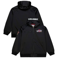 NBA Cleveland Cavaliers Hardwood Classics Nights Walk the Tunnel Satin Bomber Full-Snap Hooded Jacket sale