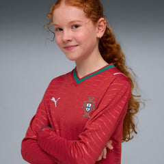 Portugal National Team Youth 2026 Home Replica Long Sleeve Jersey - Puma Red