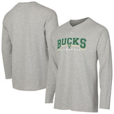 NBA Milwaukee Bucks Concepts Sport Hawthorn Thermal Knit Long Sleeve Henley T-Shirt