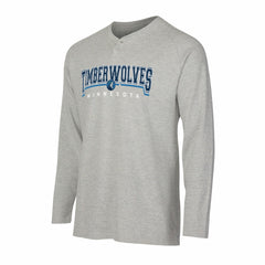 NBA Minnesota Timberwolves Concepts Sport Hawthorn Thermal Knit Long Sleeve Henley T-Shirt