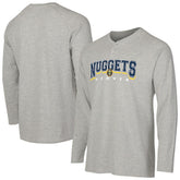 NBA Denver Nuggets Concepts Sport Hawthorn Thermal Knit Long Sleeve Henley T-Shirt sale