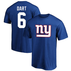 Jaxson Dart Big & Tall Player Name & Number T-Shirt - New York Giants