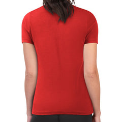 NHL Red New Jersey Devils G-III 4Her by Carl Banks Women's Super-Slim Lightweight Pinstripe Circle Graphic T-Shirt