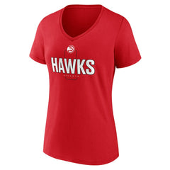 NBA Atlanta Hawks Women's Center Court Name & Number Custom V-Neck T-Shirt