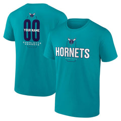 NBA Charlotte Hornets Center Court Name & Number Custom T-Shirt