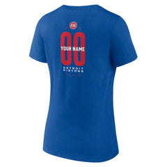 NBA Detroit Pistons Women's Center Court Name & Number Custom V-Neck T-Shirt sale