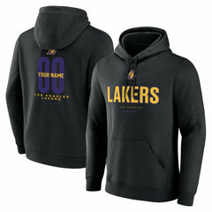 NBA Los Angeles Lakers Center Court Name & Number Custom Hoodie