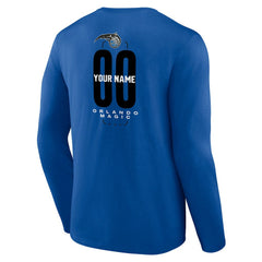NBA Orlando Magic Center Court Name & Number Custom Long Sleeve T-Shirt
