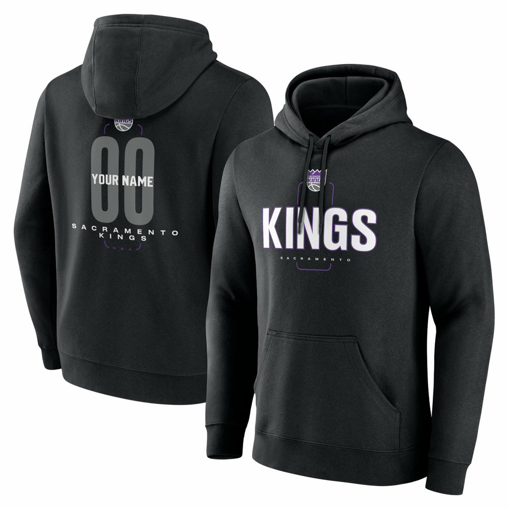 NBA Sacramento Kings Center Court Name & Number Custom Hoodie