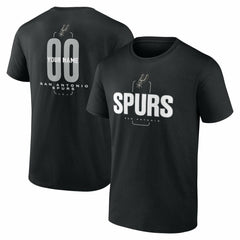 NBA San Antonio Spurs Center Court Name & Number Custom T-Shirt