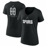 NBA San Antonio Spurs Women's Center Court Name & Number Custom V-Neck T-Shirt