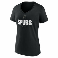 NBA San Antonio Spurs Women's Center Court Name & Number Custom V-Neck T-Shirt