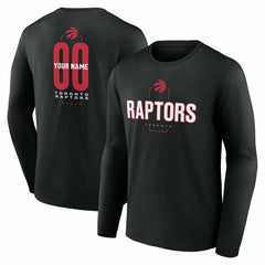 NBA Toronto Raptors Center Court Name & Number Custom Long Sleeve T-Shirt