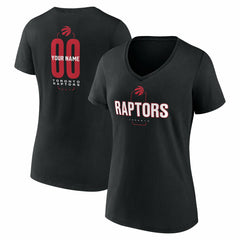 NBA Toronto Raptors Women's Center Court Name & Number Custom V-Neck T-Shirt