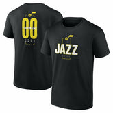 NBA Utah Jazz Center Court Name & Number Custom T-Shirt