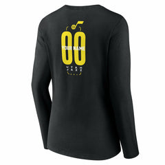 NBA Utah Jazz Women's Center Court Name & Number Custom Long Sleeve V-Neck T-Shirt