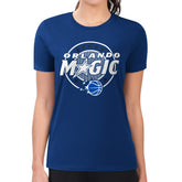NBA Orlando Magic G-III 4Her by Carl Banks Women's Super-Slim Lightweight Pinstripe Circle Graphic T-Shirt