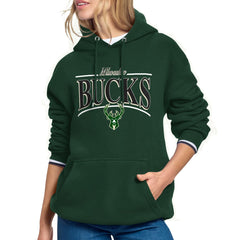 NBA Milwaukee Bucks Starter Women's Arch Stripe Fleece Hoodie