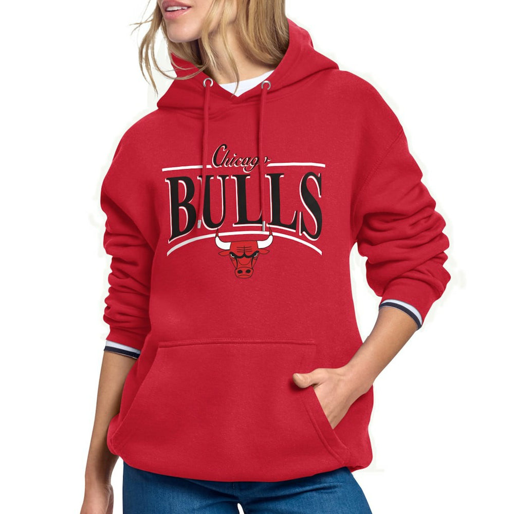 NBA Chicago Bulls Starter Women's Arch Stripe Fleece Hoodie