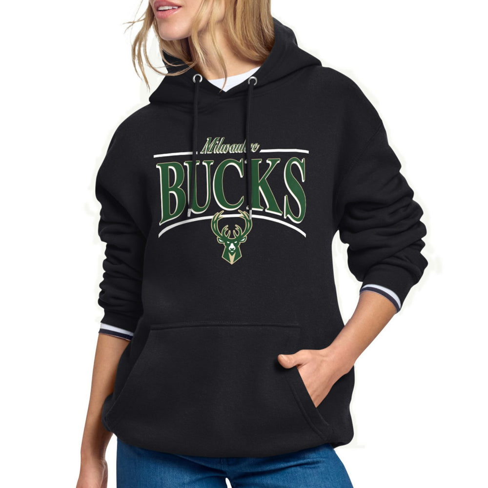 NBA Milwaukee Bucks Starter Women's Arch Stripe Fleece Hoodie