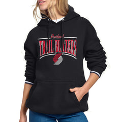 NBA Portland Trail Blazers Starter Women's Arch Stripe Fleece Hoodie
