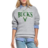 NBA Milwaukee Bucks Starter Women's Arch Stripe Fleece Crewneck Sweatshirt