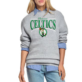 NBA Boston Celtics Starter Women's Arch Stripe Fleece Crewneck Sweatshirt
