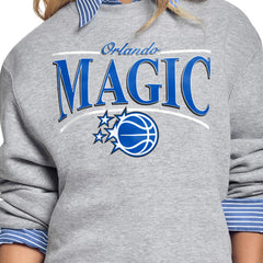 NBA Orlando Magic Starter Women's Arch Stripe Fleece Crewneck Sweatshirt