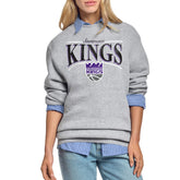 NBA Sacramento Kings Starter Women's Arch Stripe Fleece Crewneck Sweatshirt