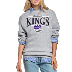 NBA Sacramento Kings Starter Women's Arch Stripe Fleece Crewneck Sweatshirt
