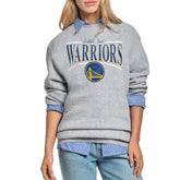 NBA Golden State Warriors Starter Women's Arch Stripe Fleece Crewneck Sweatshirt sale