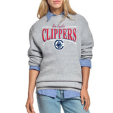 NBA LA Clippers Starter Women's Arch Stripe Fleece Crewneck Sweatshirt