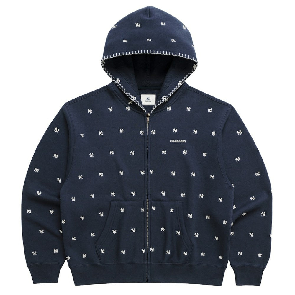 MLB New York Yankees Madhappy Unisex All Over Fleece Full-Zip Hoodie