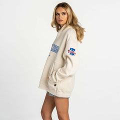 MLB Philadelphia Phillies The Wild Collective Women's Oversized Cord Hoodie