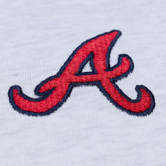 MLB Atlanta Braves Mitchell & Ness Women's Script Cropped Boxy T-Shirt