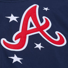 MLB Atlanta Braves Mitchell & Ness Women's Pep Rally Cropped Boxy T-Shirt