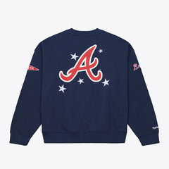 MLB Atlanta Braves Mitchell & Ness Women's Pep Rally Sweatshirt