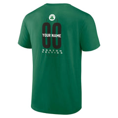 NBA Boston Celtics Center Court Name & Number Custom T-Shirt
