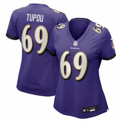 Josh Tupou Women's Team Game Jersey - Baltimore Ravens