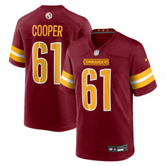Tyler Cooper Team Game Jersey - Washington Commanders