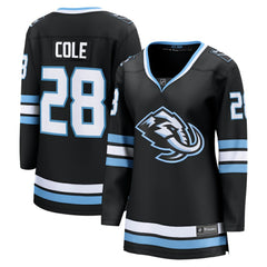 NHL Black Ian Cole Utah Mammoth Fanatics Women's Home Breakaway Player Jersey