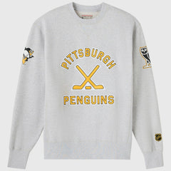 NHL Heather Gray Pittsburgh Penguins OVO x NHL Fleece Sweatshirt