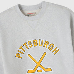 NHL Heather Gray Pittsburgh Penguins OVO x NHL Fleece Sweatshirt