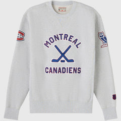 NHL Heather Gray Montreal Canadiens OVO x NHL Fleece Sweatshirt