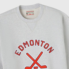 NHL Heather Gray Edmonton Oilers OVO x NHL Fleece Sweatshirt