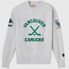 NHL Heather Gray Vancouver Canucks OVO x NHL Fleece Sweatshirt