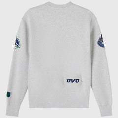 NHL Heather Gray Vancouver Canucks OVO x NHL Fleece Sweatshirt