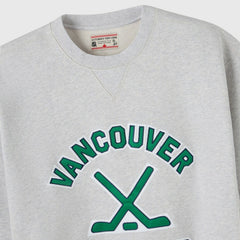 NHL Heather Gray Vancouver Canucks OVO x NHL Fleece Sweatshirt