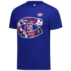 NHL Blue Montreal Canadiens Starter Logo Collage T-Shirt