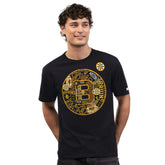 NHL Black Boston Bruins Starter Logo Collage T-Shirt